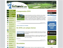 Tablet Screenshot of golfeando.com